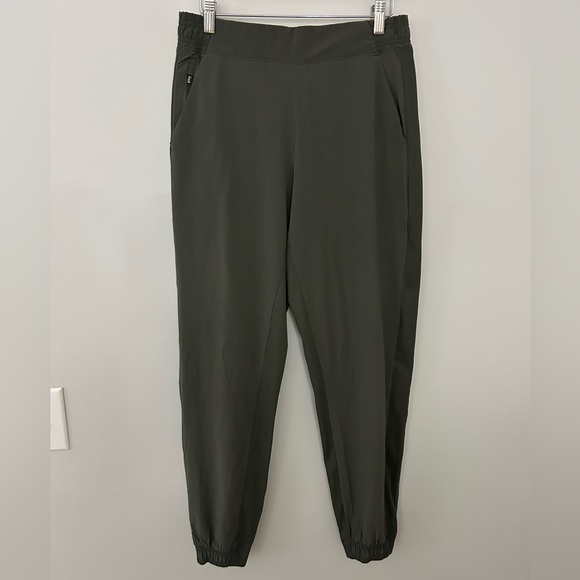 Athleta Textured Brooklyn Green Joggers - Picture 2 of 7